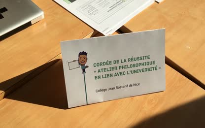 Philosophie au collège Rostand