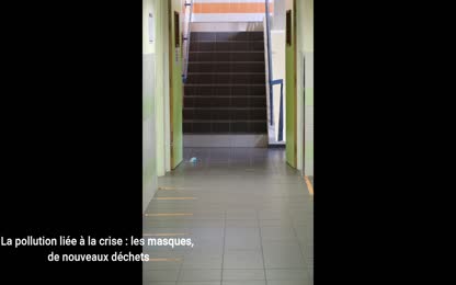 Reportage photo : Le protocole sanitaire au collège Ségurane