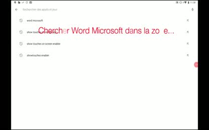 installation Word sur sa tablette eC