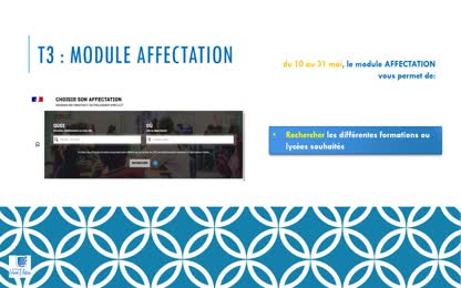 Module_Affectation : Vidéo n°2 du collège Henri Matisse de NICE