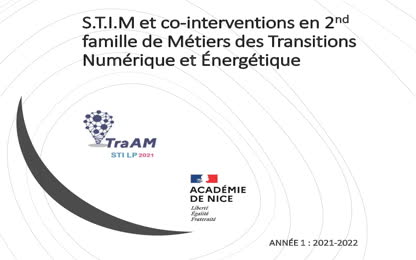 Présentation du projet TraAM STI LP 2021-2022 lors du séminaire à PARIS.