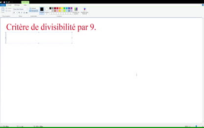 Critère de divisibilité par 9