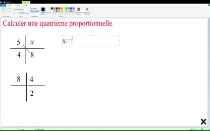 Quatrième proportionnelle-Règle de trois.