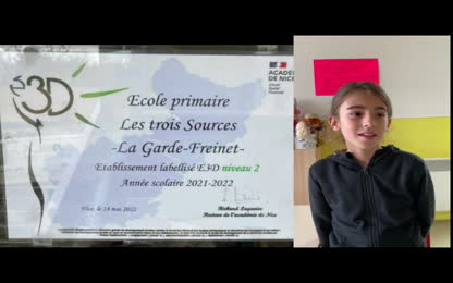 1er prix Catégorie école - Prix de l’action écodéléguée de l’année 2024