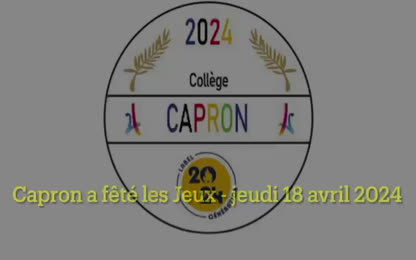 Capron fête jeux avril 2024